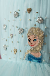 Layered Elsa Dress In Blue